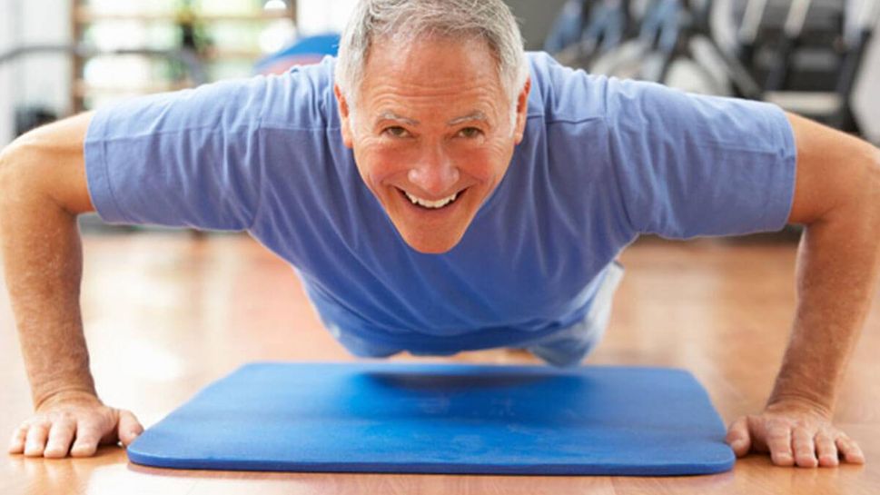 Man doing pushups