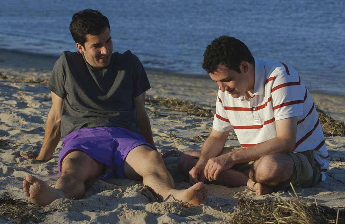 Walter and Owen Suskind at the beach