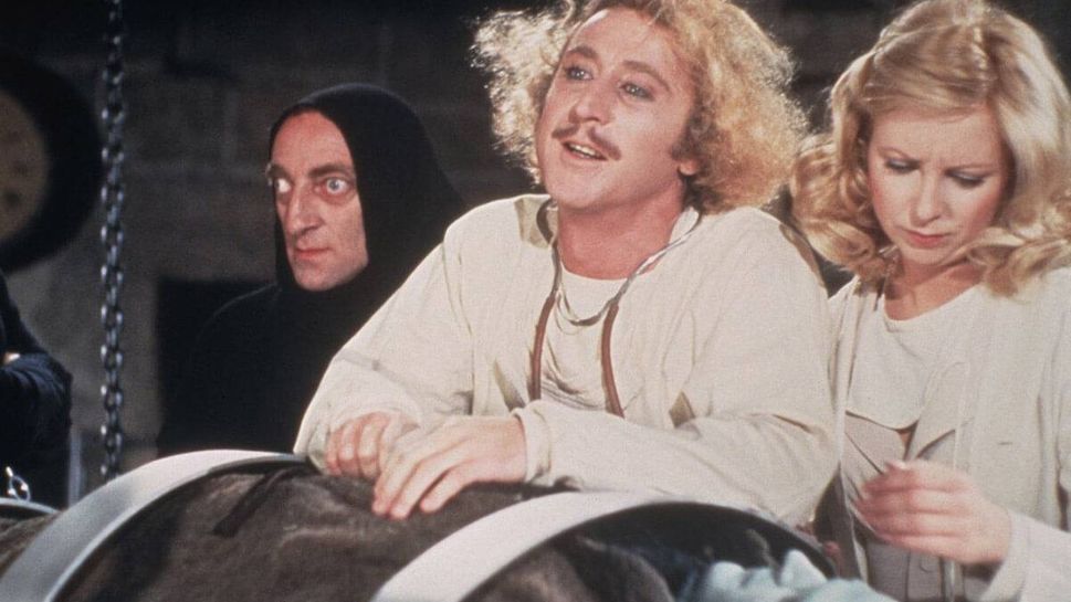 Teri Garr, Gene Wilder, and Marty Feldman in Young Frankenstein (1974)