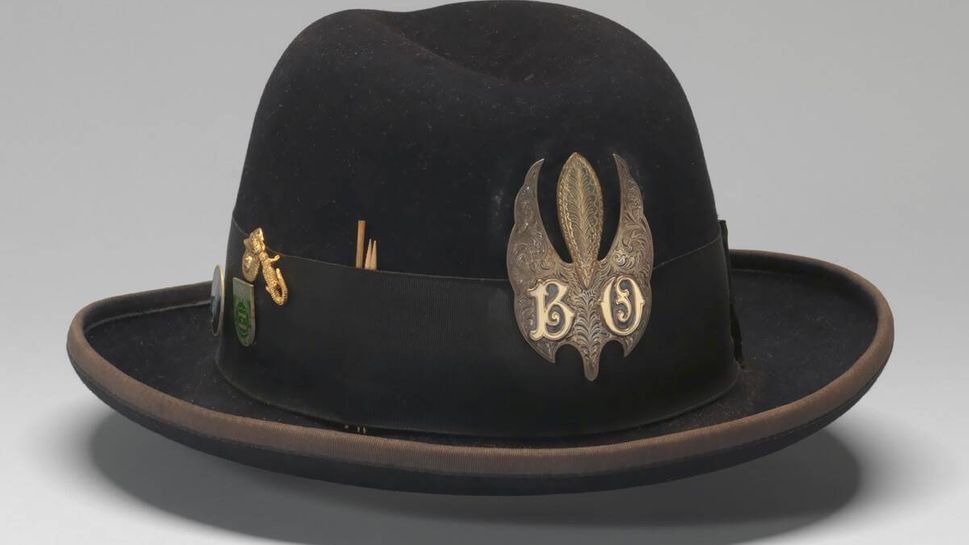 Felt hat with medallion worn by Bo Diddley (1992)