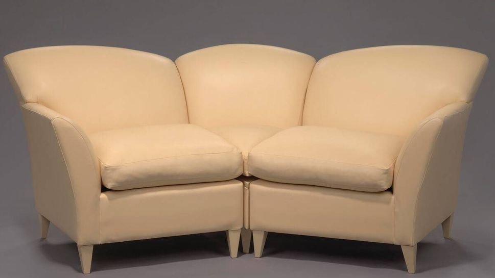Couch from the set of The Oprah Winfrey Show in Harpo Studios (2002; reupholstered 2015)