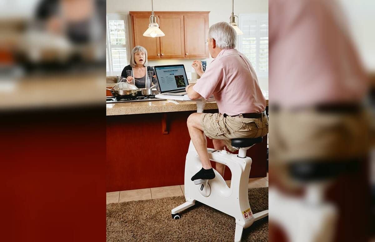 stationary bike computer stand