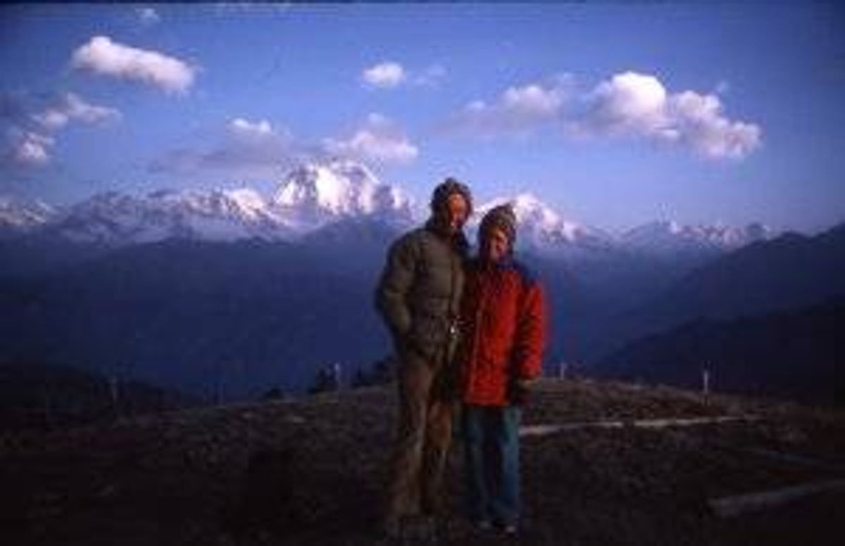 On top of Poon Hill near Gorompani, Nepal