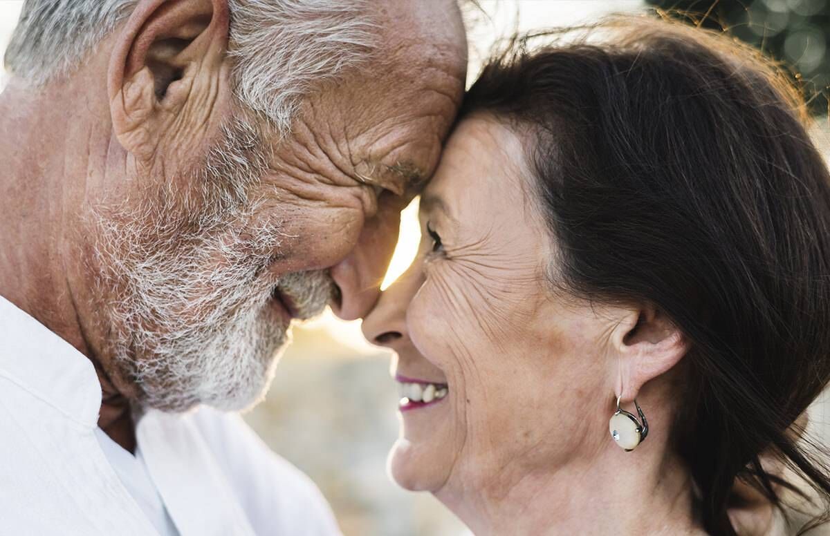 older couple in love