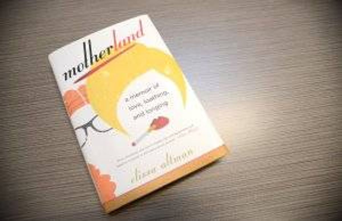 cover of the book motherland which features a graphic of an outline of hair and lips smoking a cigarette