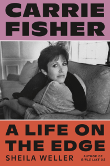 book jacket art for 'Carrie Fisher: Life On The Edge'