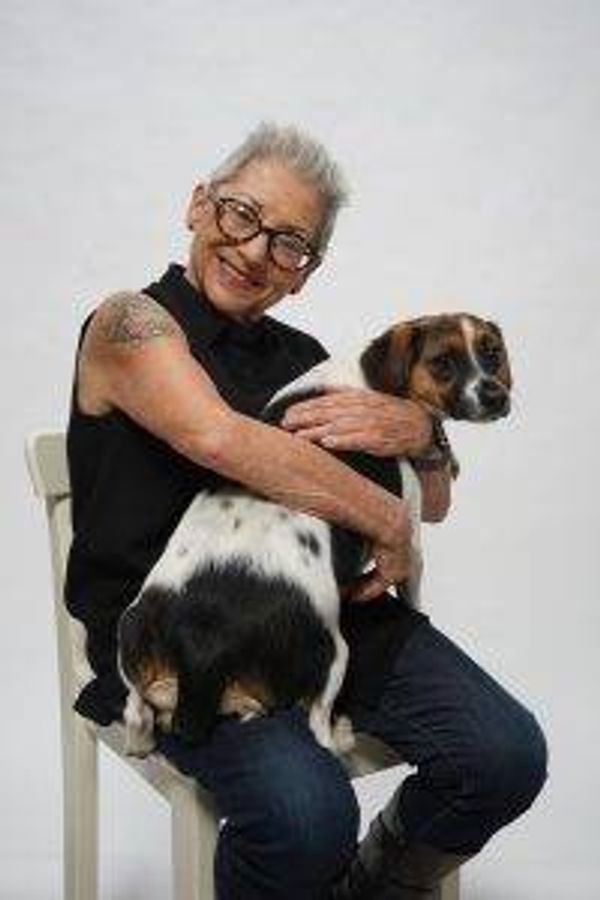 Elaine Soloway and her dog, Doris