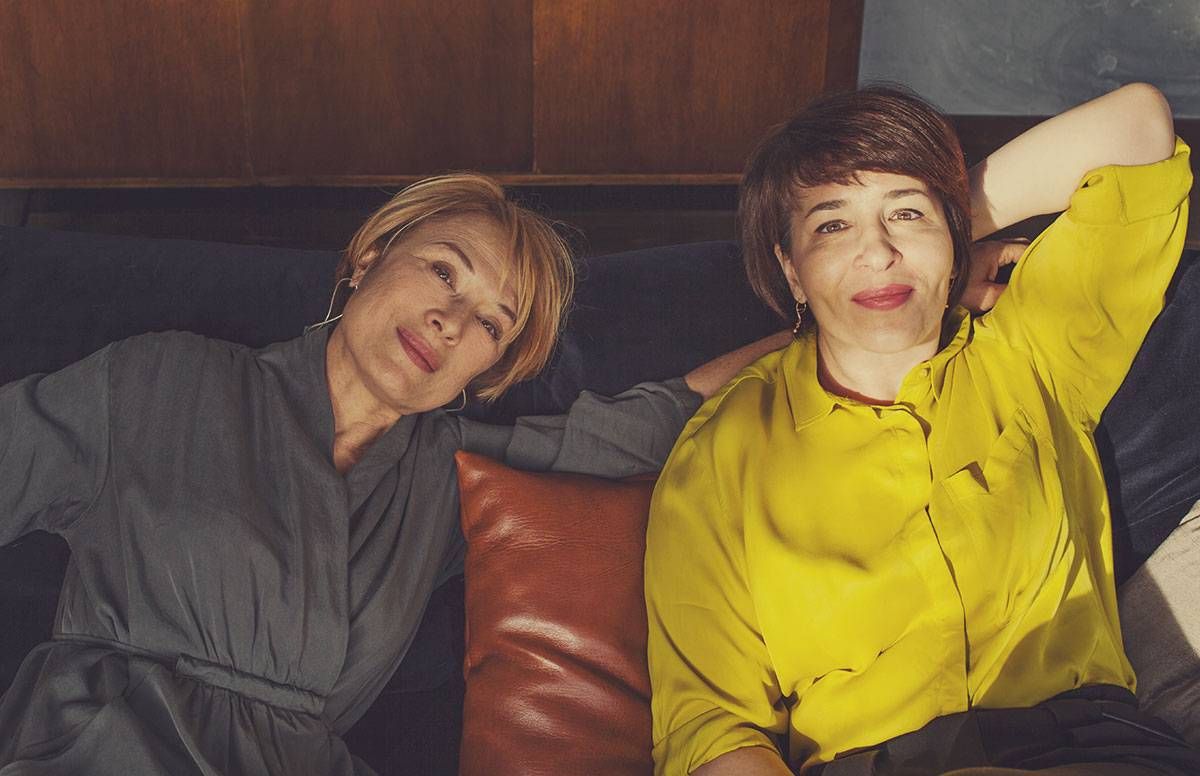 Two middle-aged sisters