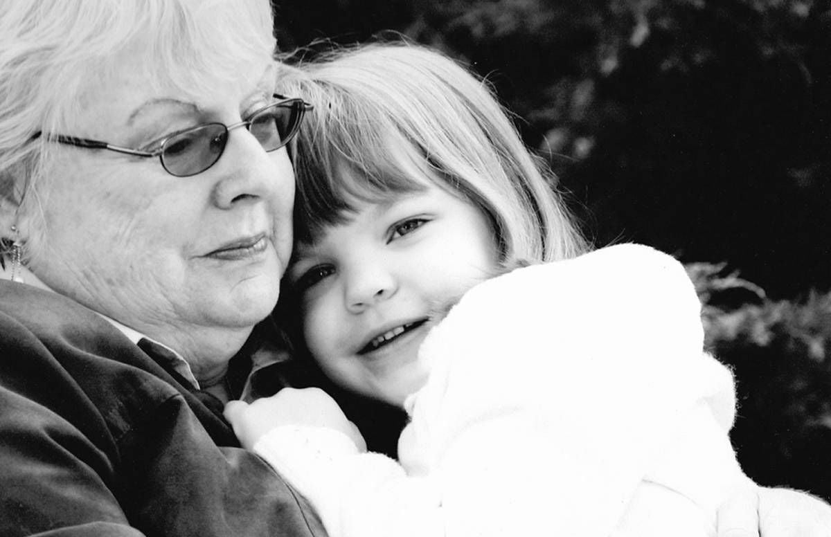 Author Kathryn Harrison's mother and Harrison's daughter.