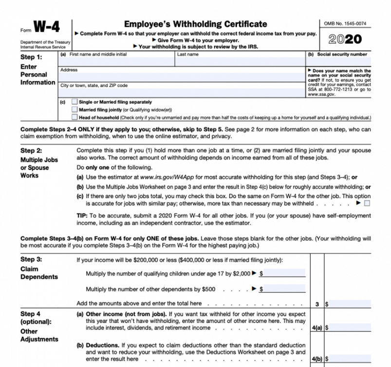 New Tax Forms for 2019 and 2020