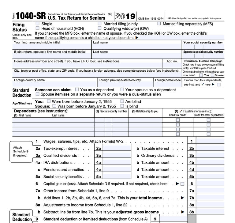 New Tax Forms for 2019 and 2020