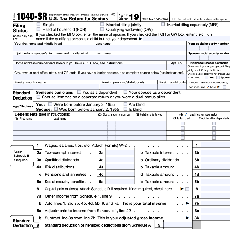 New Tax Forms For 19 And