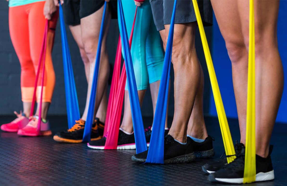 Multi-colored resistance bands
