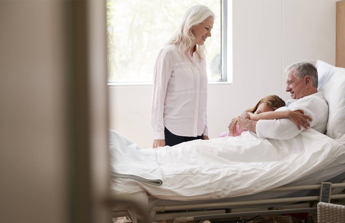 Family at the hospital