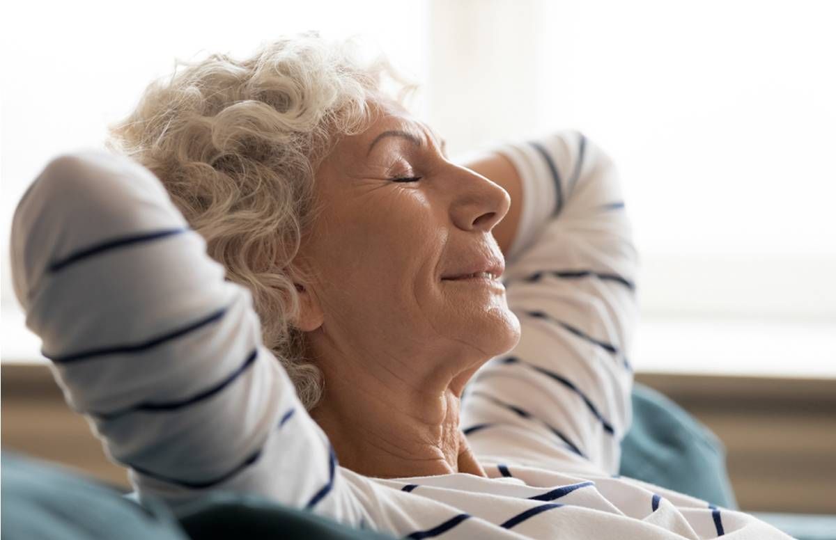 woman reclining