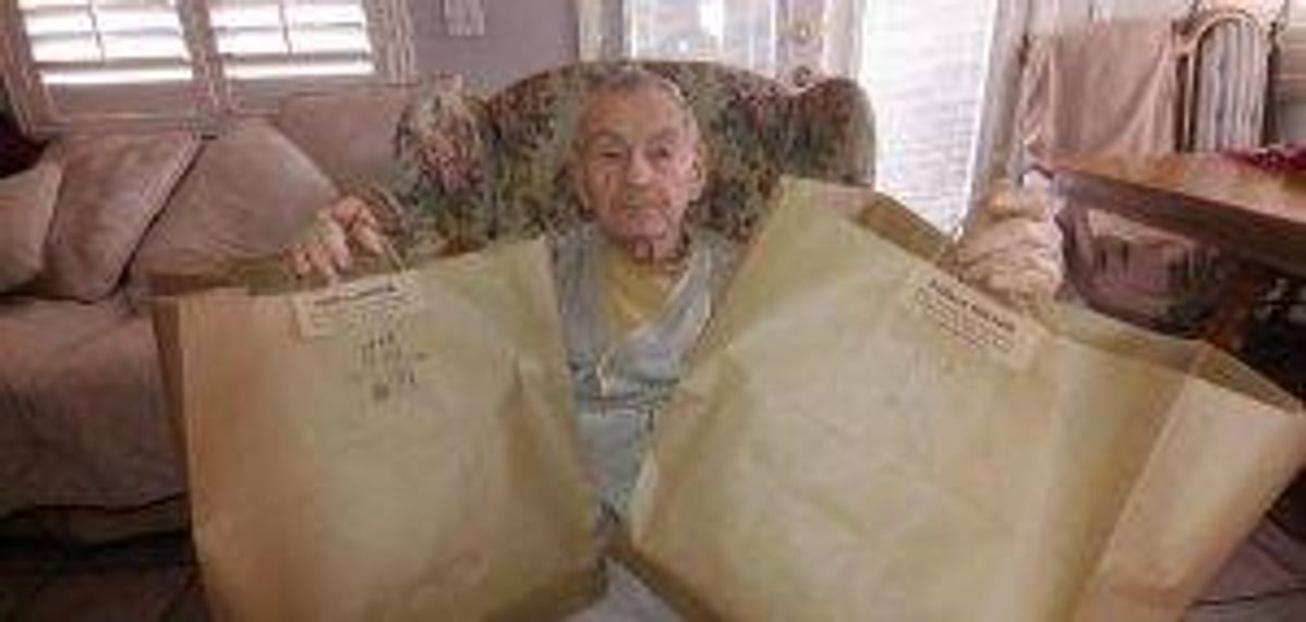 “Here is my husband with one fourth of food we received from Honey Salt." — Nevada Senior Services community member