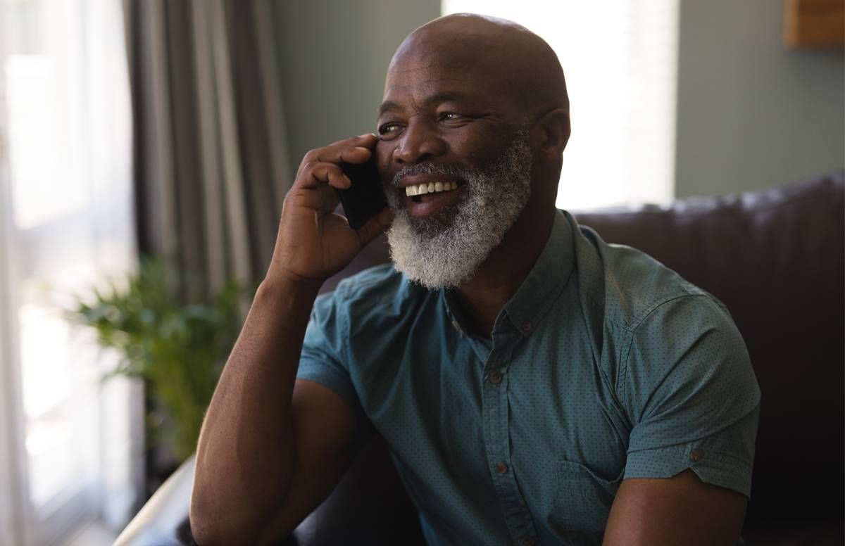 Man on phone