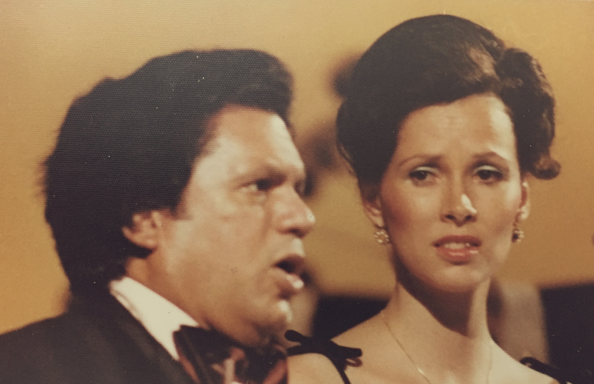 Emilio and Deborah Moscoso perform with the National Symphony Orchestra of Panama August 2, 1979