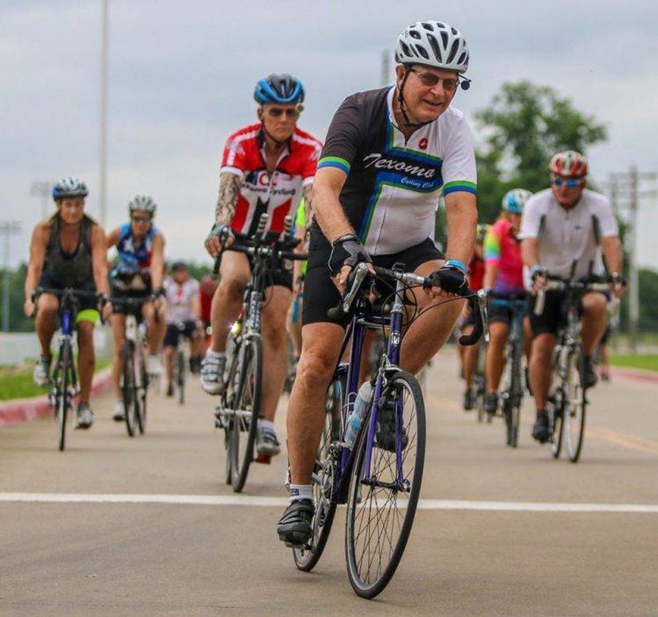 Bike race in Durant, Okla. where people live long