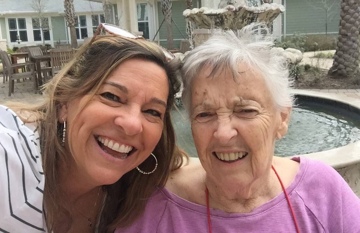 Beth Graham and her mother Betty, taken in the fall of 2019 at her nursing home in Ponte Vedra, Fla.