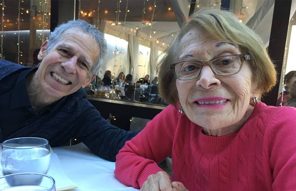 Marc Silver with his mom, Shirley