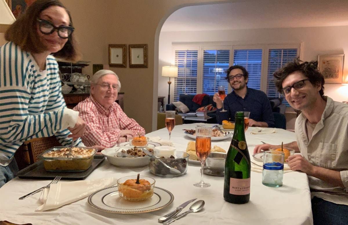 Eisenberg family at their Oct. 9 Thanksgiving table