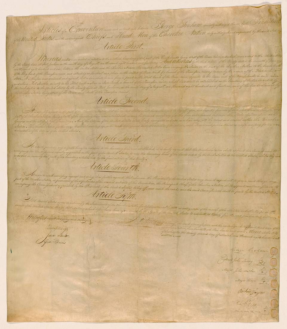 The National Archives needs volunteers to tag and transcribe many handwritten documents that OCR software is unable to decipher, like this 1816 treaty with the Cherokee nation, transcribing history, next avenue