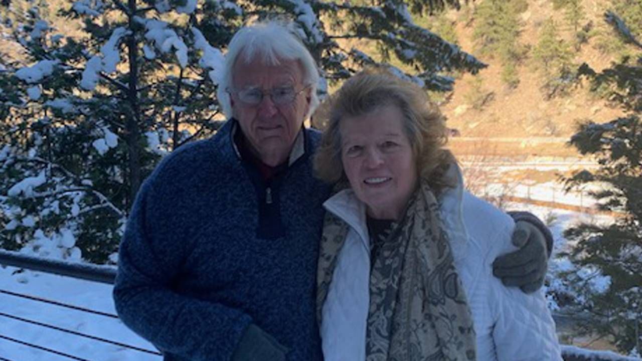 Bill and Eleanor Seavey on a November 2020 hike in the Colorado Rockies after his last treatment, bladder cancer, Next Avenue