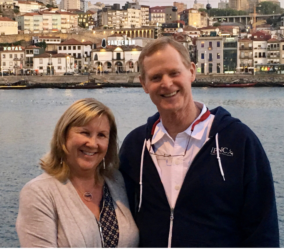 Lorraine and Dennis Rawls in Portugal. On New Year's Eve, the couple plans to look at photos from past trips. 2020, Goodbye to 2020.