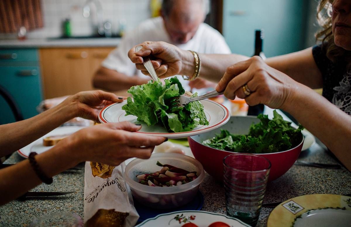 family having a meal, food as medicine, Next Avenue