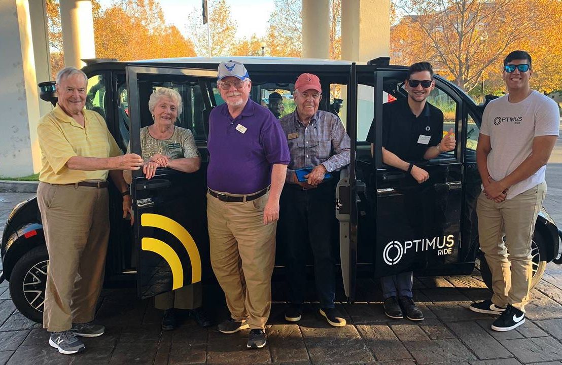 older residents with driverless car Optimus Ride, autonomous vehicles, mobility, Next Avenue