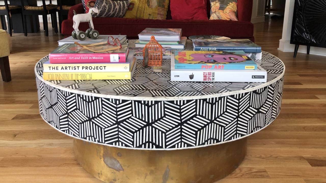 Coffee table with mosaic pattern, job, job loss, Next Avenue