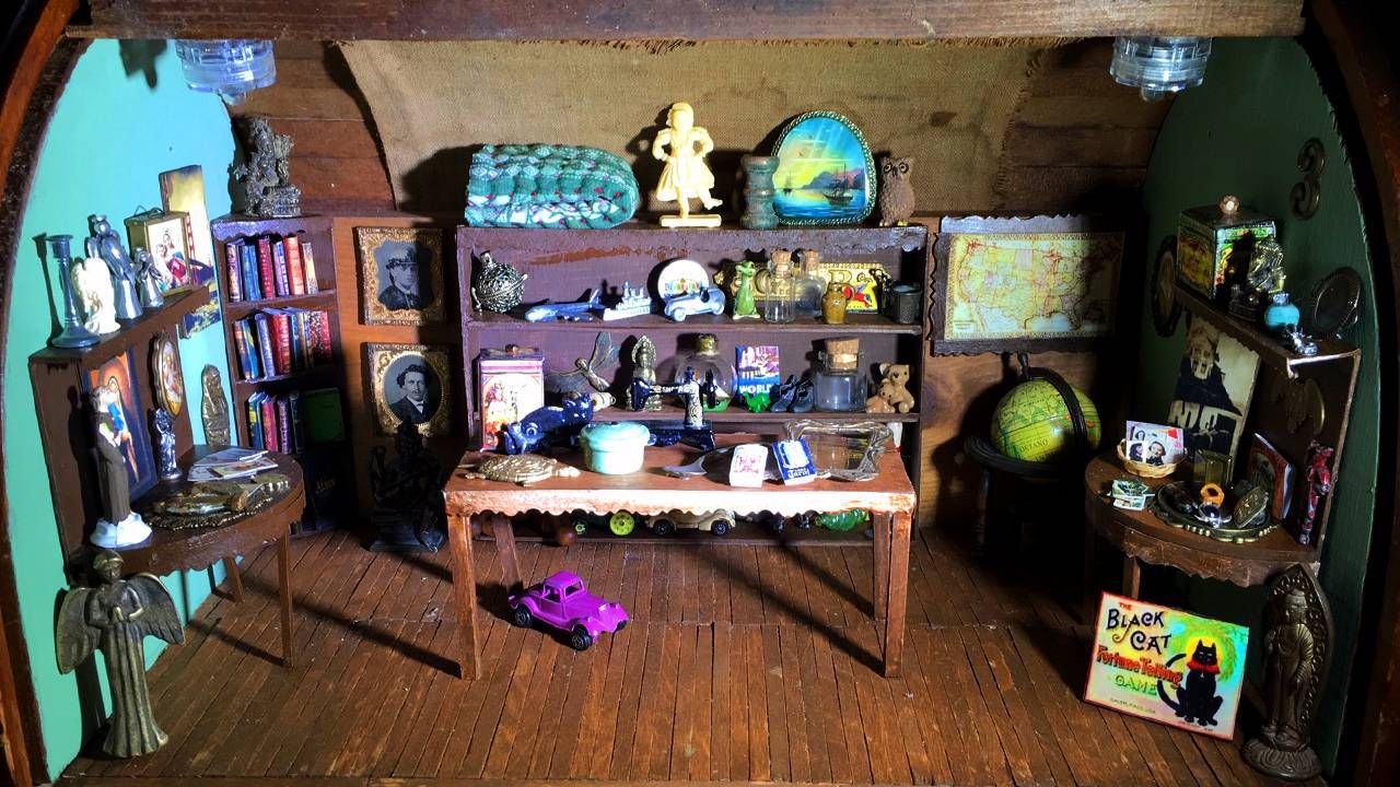 A miniature antique shop with Tony antiques, pandemic projects, pastimes, Next Avenue