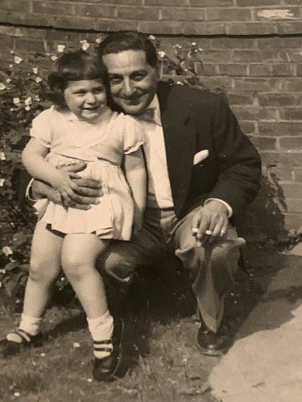 Old photograph of author and her father, scrabble, Next Avenue
