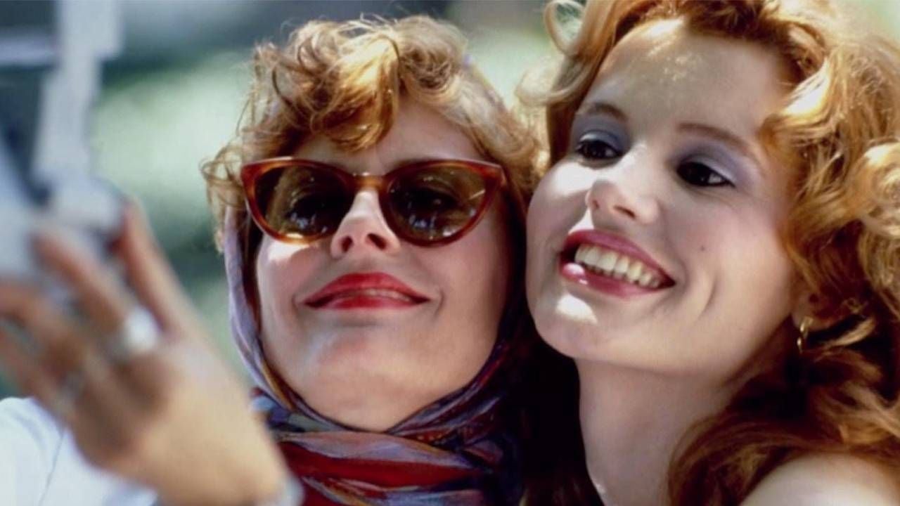 Geena Davis and Susan Sarandon in Thelma and Louise. Next Avenue