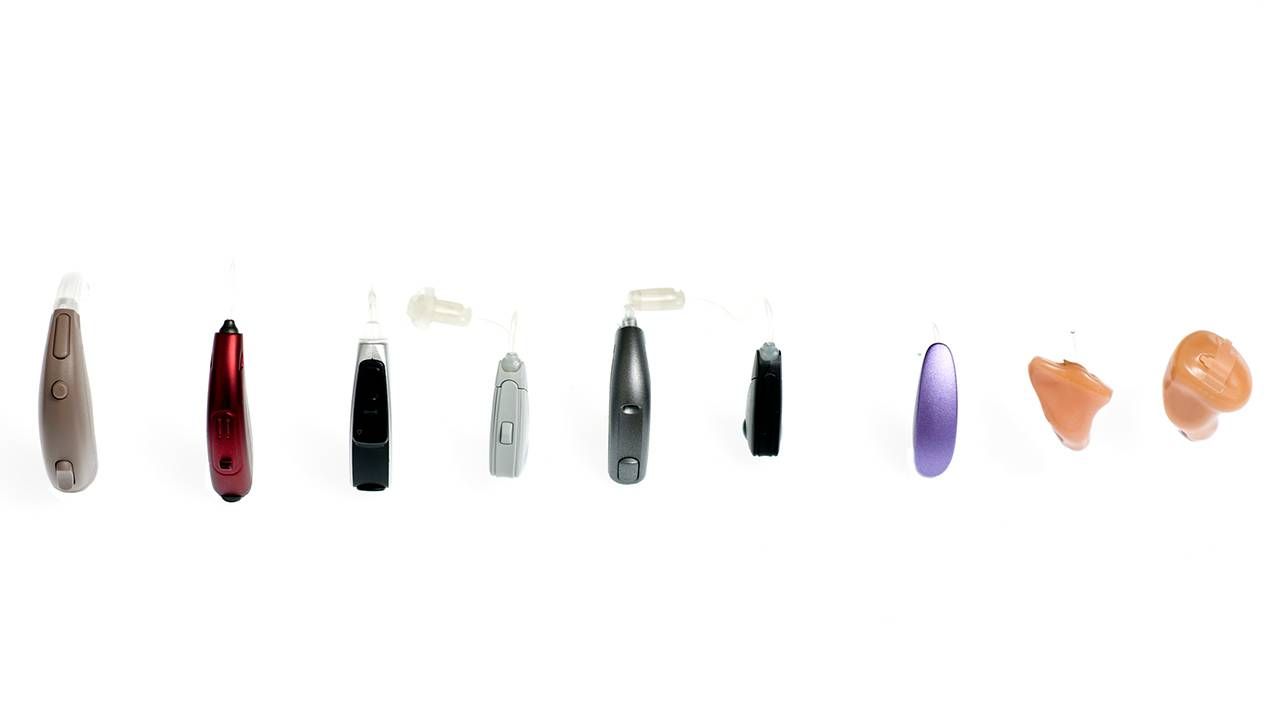 Several different kinds of hearing aids. Next Avenue