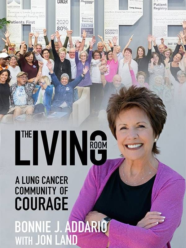 Book Cover of 'The Living Room'. Lung Cancer, cancer survivor, Next Avenue