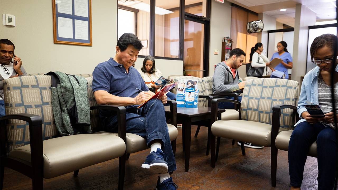 patients waiting in the doctor's office. Finding a doctor, Next Avenue