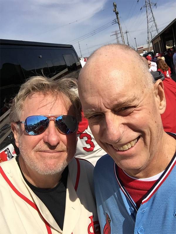 The author and his brother at a baseball game. Next Avenue, rock music