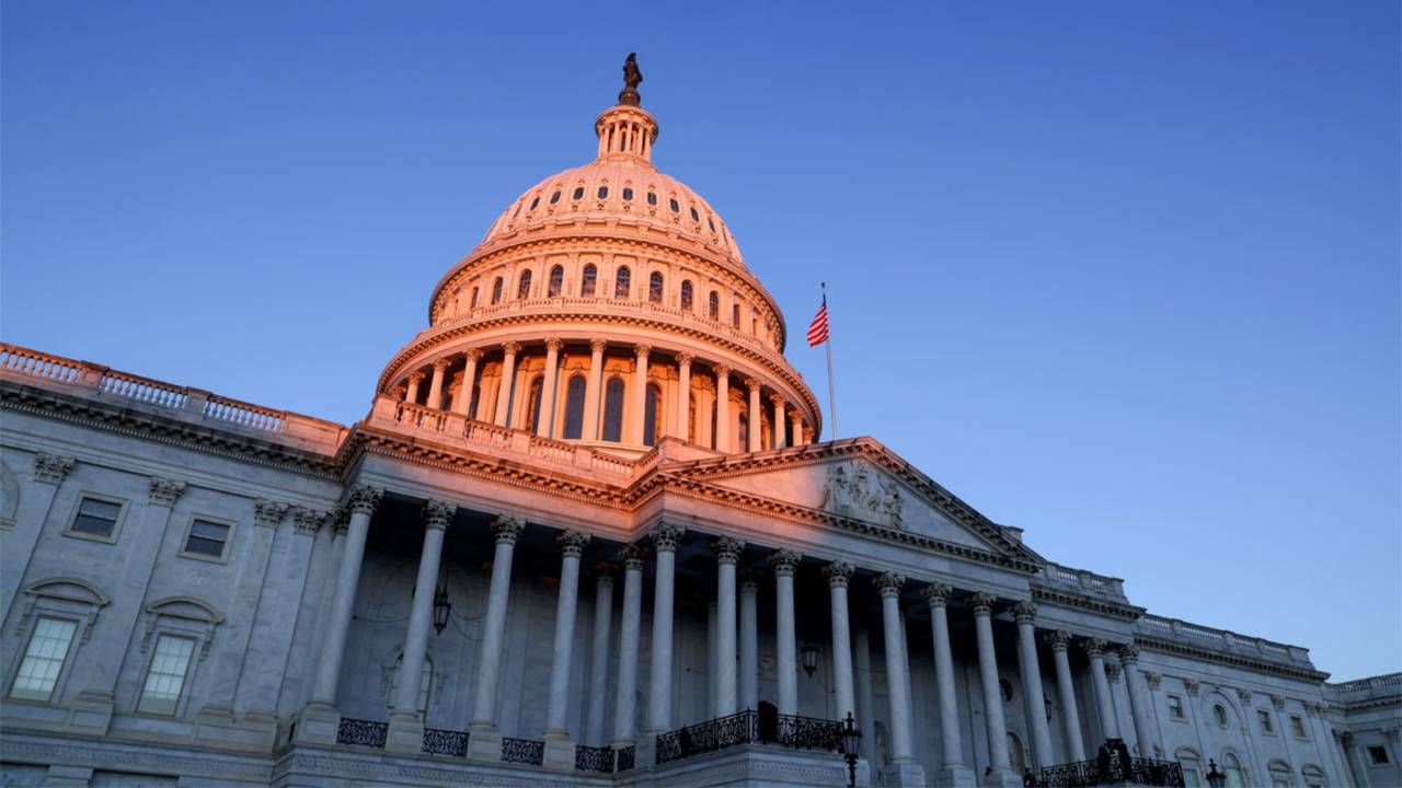 The sun rising on the U.S. Capitol dome. Next Avenue, social security retirement