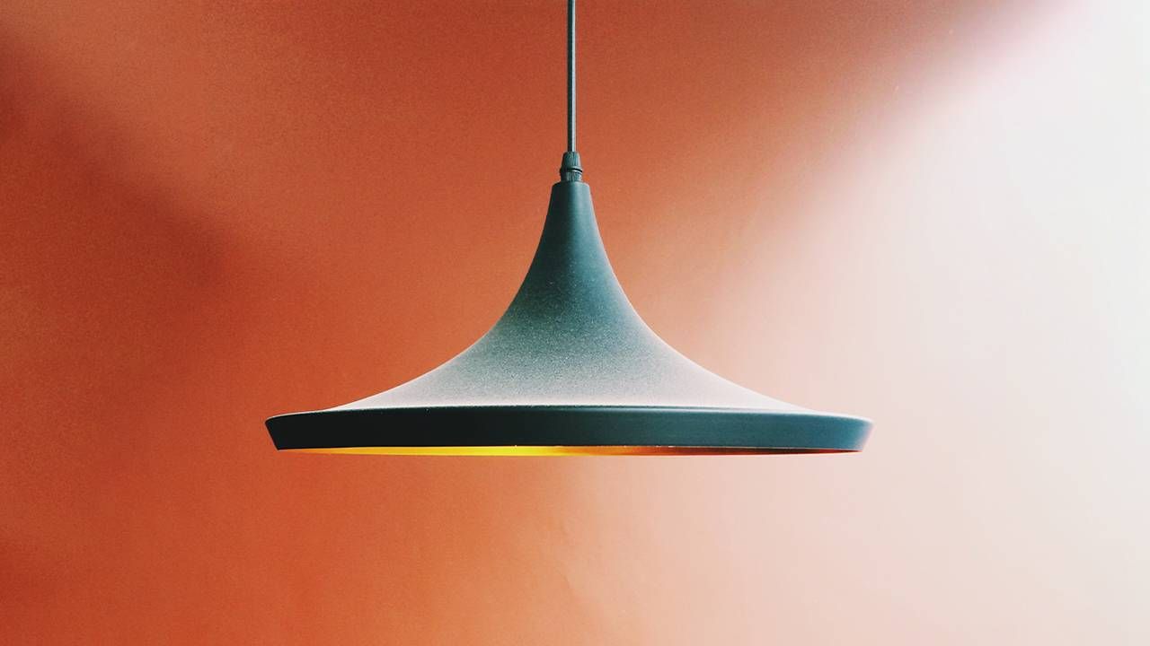 A close up of a hanging pendant lamp. Next Avenue, home lighting, vision, lighting for older people