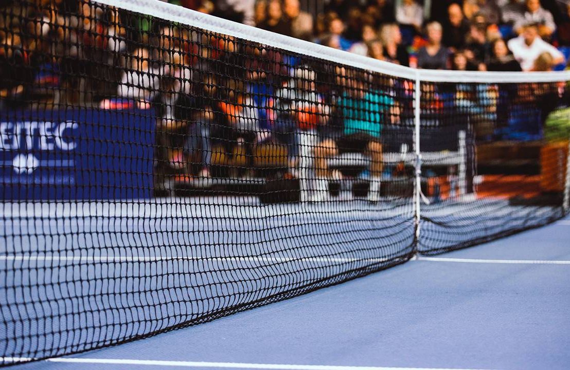 Close up of a tennis court. Next Avenue, U.S. Open, Tennis, COVID 19
