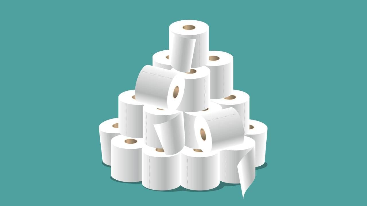 A stack of rolls of toilet paper, which the author reccommends as colonoscopy preparation. Next Avenue