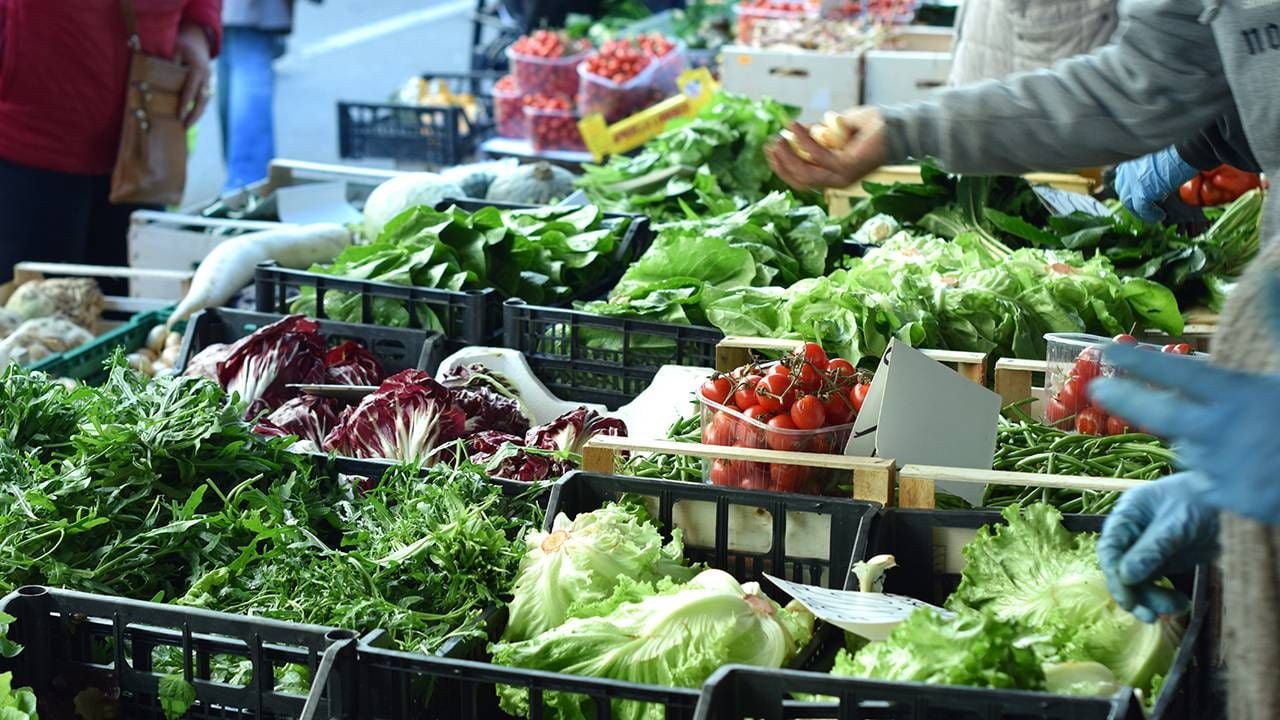 Fresh heart healthy vegetables at a farmer's market stand. Next Avenue, Cardiovascular Health