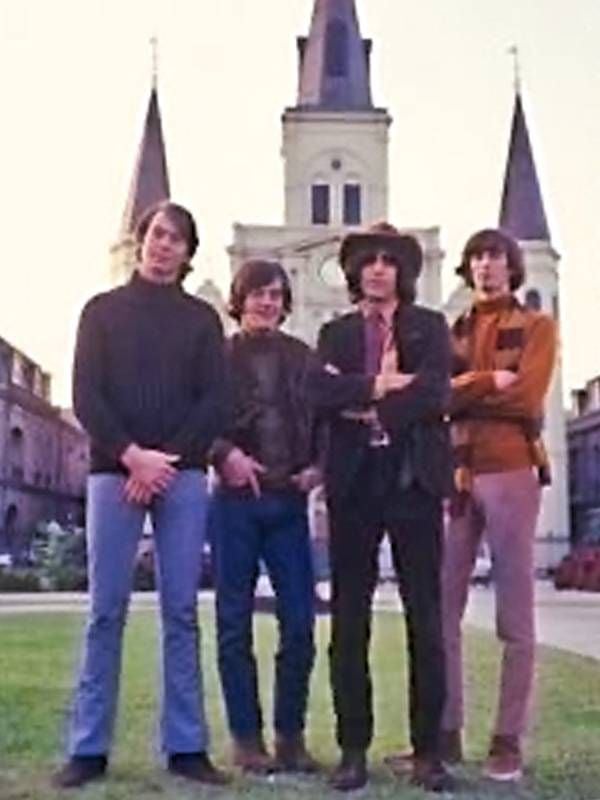 The Lovin Spoonful band standing outside in the 1960s. Next Avenue