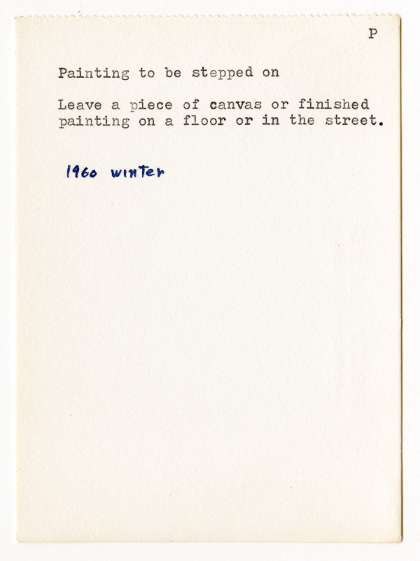 A photograph of a short poem from Yoko Ono. Next Avenue, art exhibition, Assembly Required
