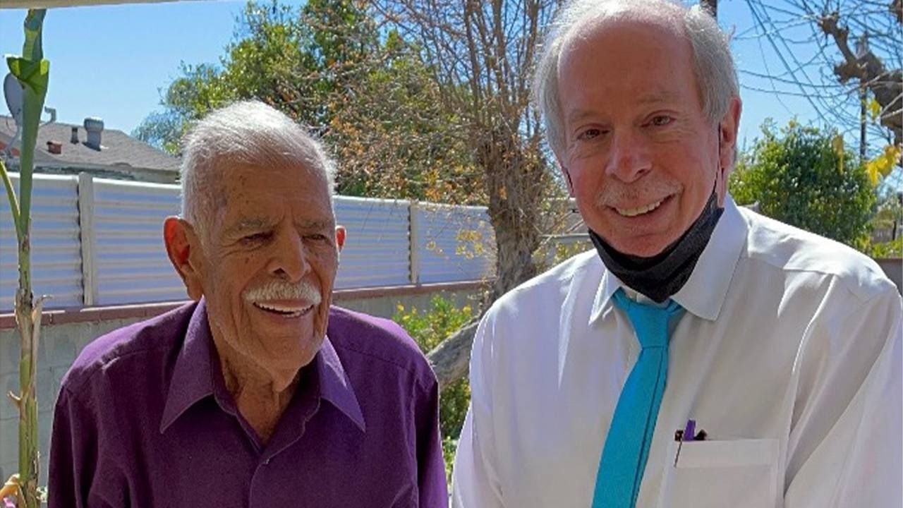 Two older adults smiling outside on a sunny day. Next Avenue, Older Americans Act Nutrition Program 50 years, meals on wheels