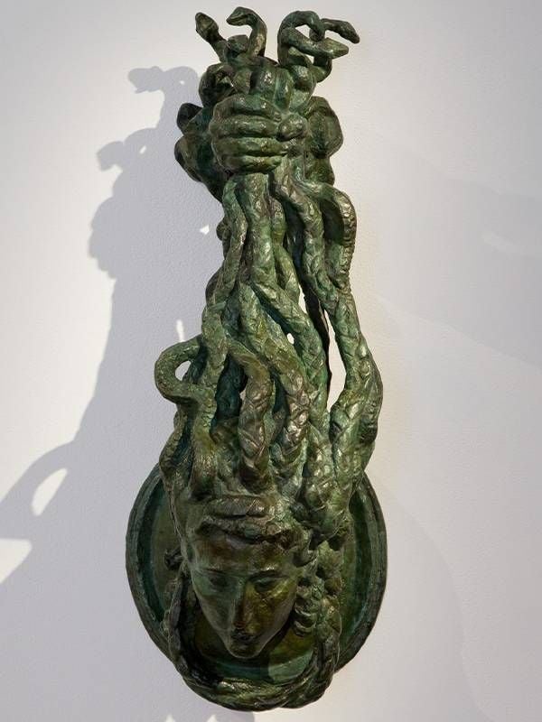 A sculpture of Medusa. Next Avenue, Guarding the Art, Baltimore