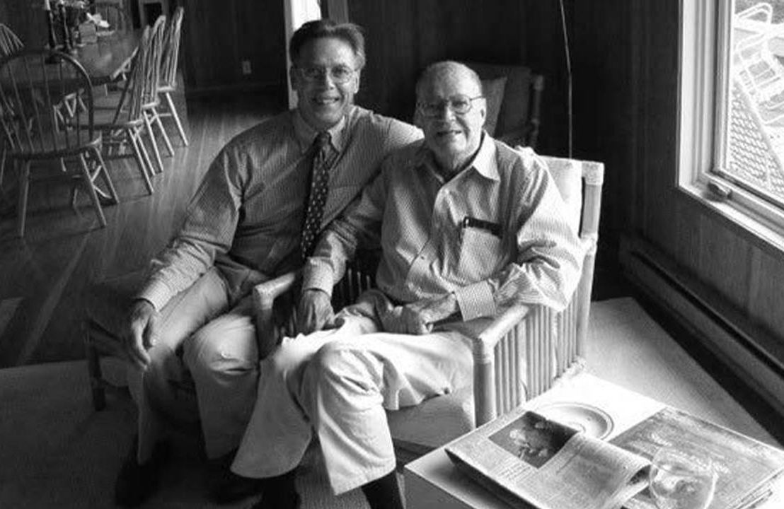 Two older men sitting next to each other in a living room. Next Avenue, Craig McNamara Robert McNamara