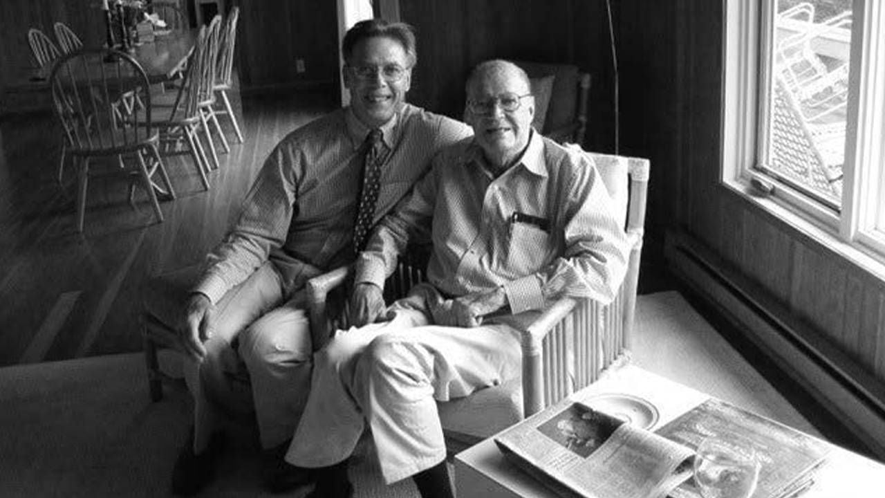 Two older men sitting next to each other in a living room. Next Avenue, Craig McNamara Robert McNamara
